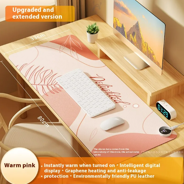 Heated Gaming Mouse Pad & Desk Mat